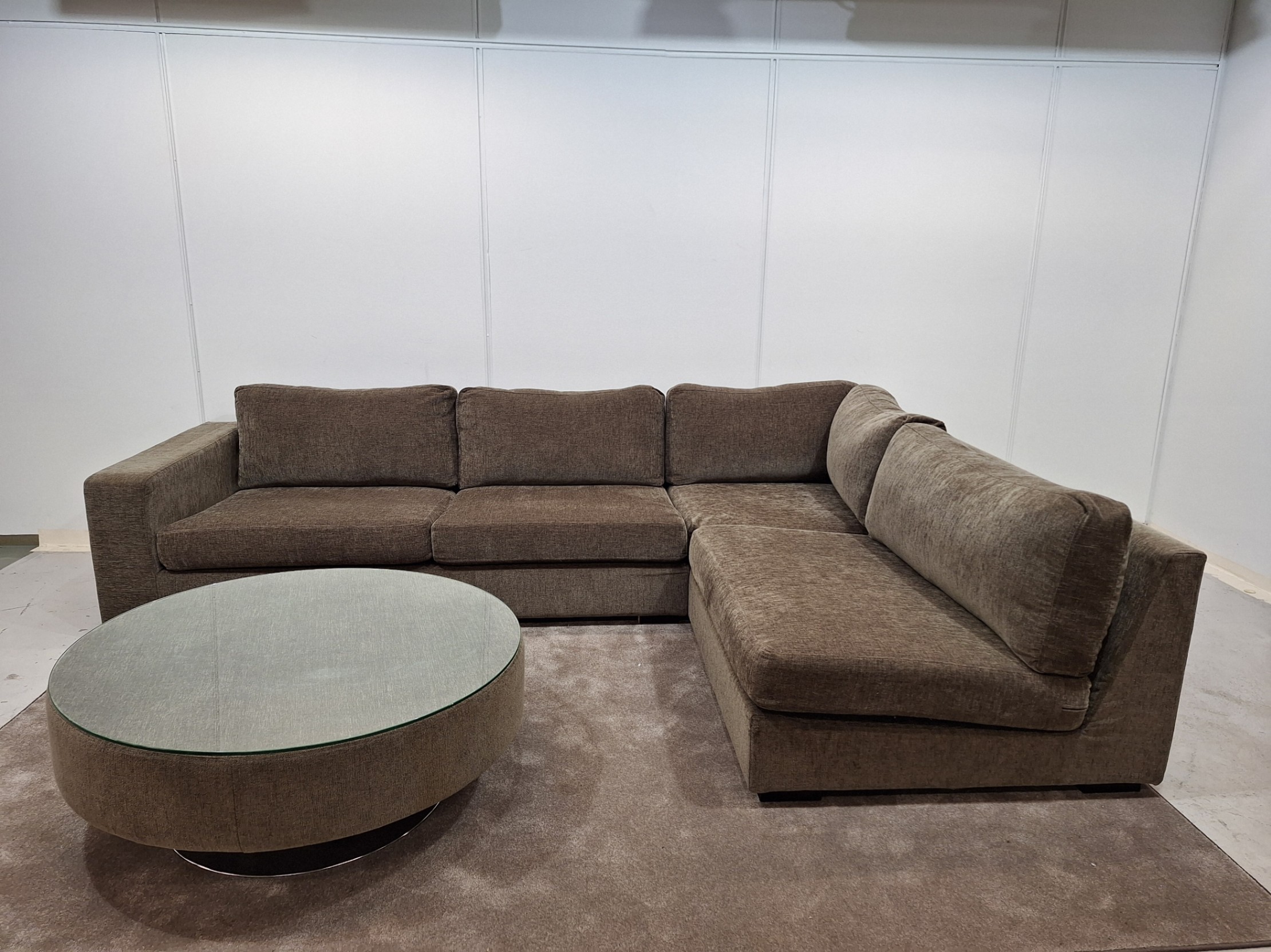 Softrend Kulmasohva(irtopäälisellä)+ sohvapöytä(lasikannella) 