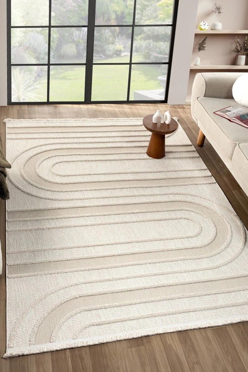 Beige Kermanvärinen Pehmeä matto