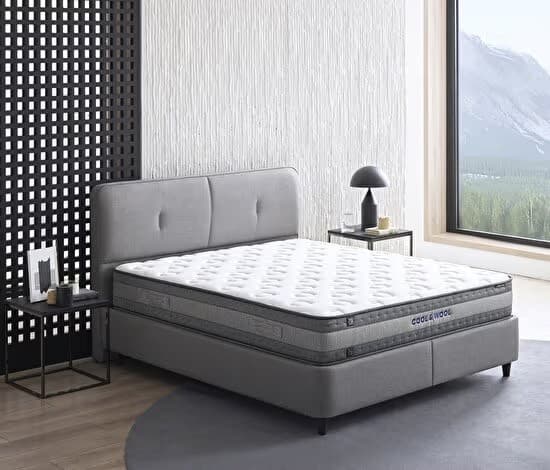 Yataş Cool&Wool Sänky 180 x 200 cm – Sänky, patja ja pääty