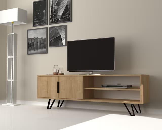 Foot 35x160x49 cm Tv -taso Oak (Uusi)